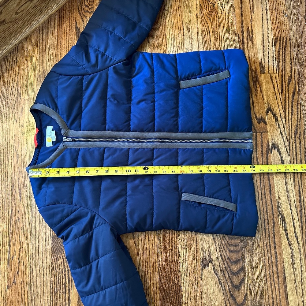 Boden Files Puffer Jacket, Navy Blue, Size 10 US (14 UK) - Picture 9 of 10